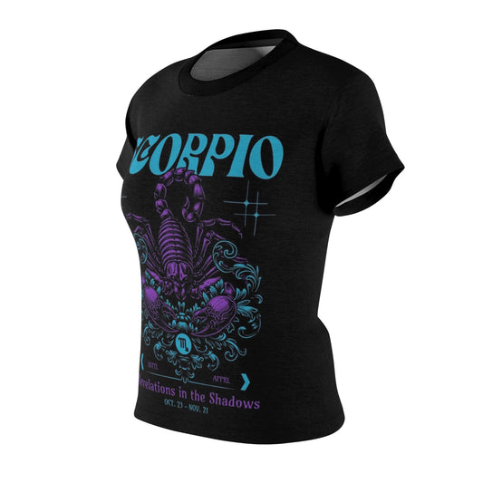 Scorpio Zodiac Tee - Revelations in the Shadows Graphic T-Shirt for Astrology Lovers