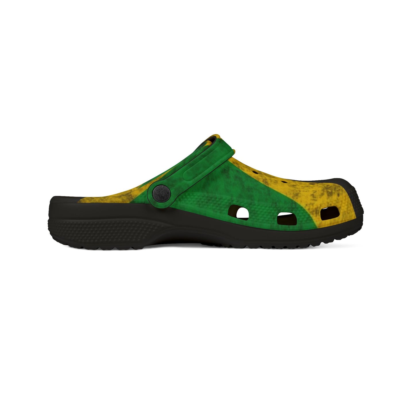 Jamaican Flag Design Clogs-Every Day Casual Shoes