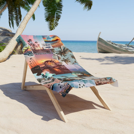 SurferGirl Beach Theme Beach Towel-Perfect for Sunny Days Beachside