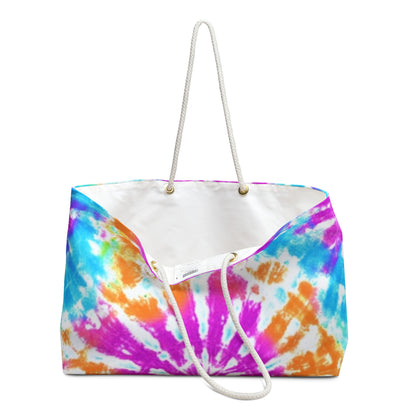 Colorful Tie-Dye Vacay Tote Bag - Perfect for Travel and Festivals