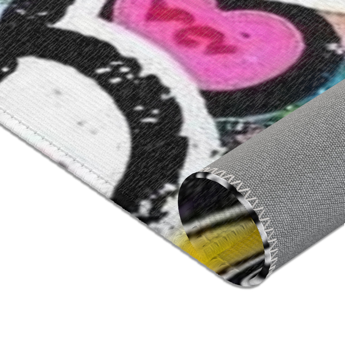 Hello Kitty Pop Art Area Rug – Colorful Cartoon Kids Room Decor