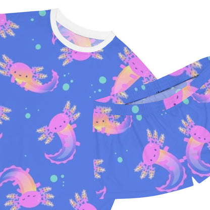 Whimsical Axolotl Pajama Set for Women