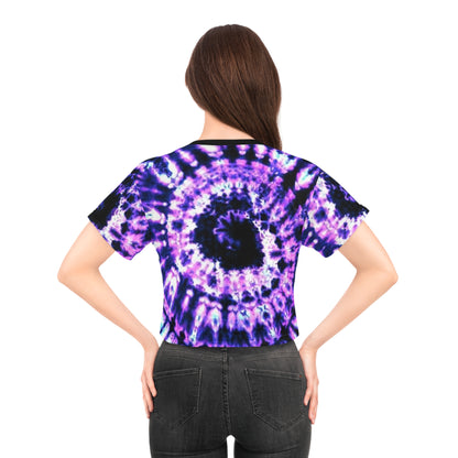 Vibrant Tie-Dye Crop Tee – Boho Chic Top for Festivals, Summer Days, Gift for Her, Trendy Casual Wear, Unique Statement Piece
