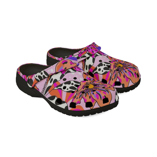 Colorful Floral EVA Foam Shoes for Comfort and Style, Casual Footwear, Garden Clogs, Summer Slip-Ons, Trendy Indoor Sandals