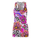 Floral Pop Racerback Dress — Pink Leopard & Bold Blossom All-Over Print