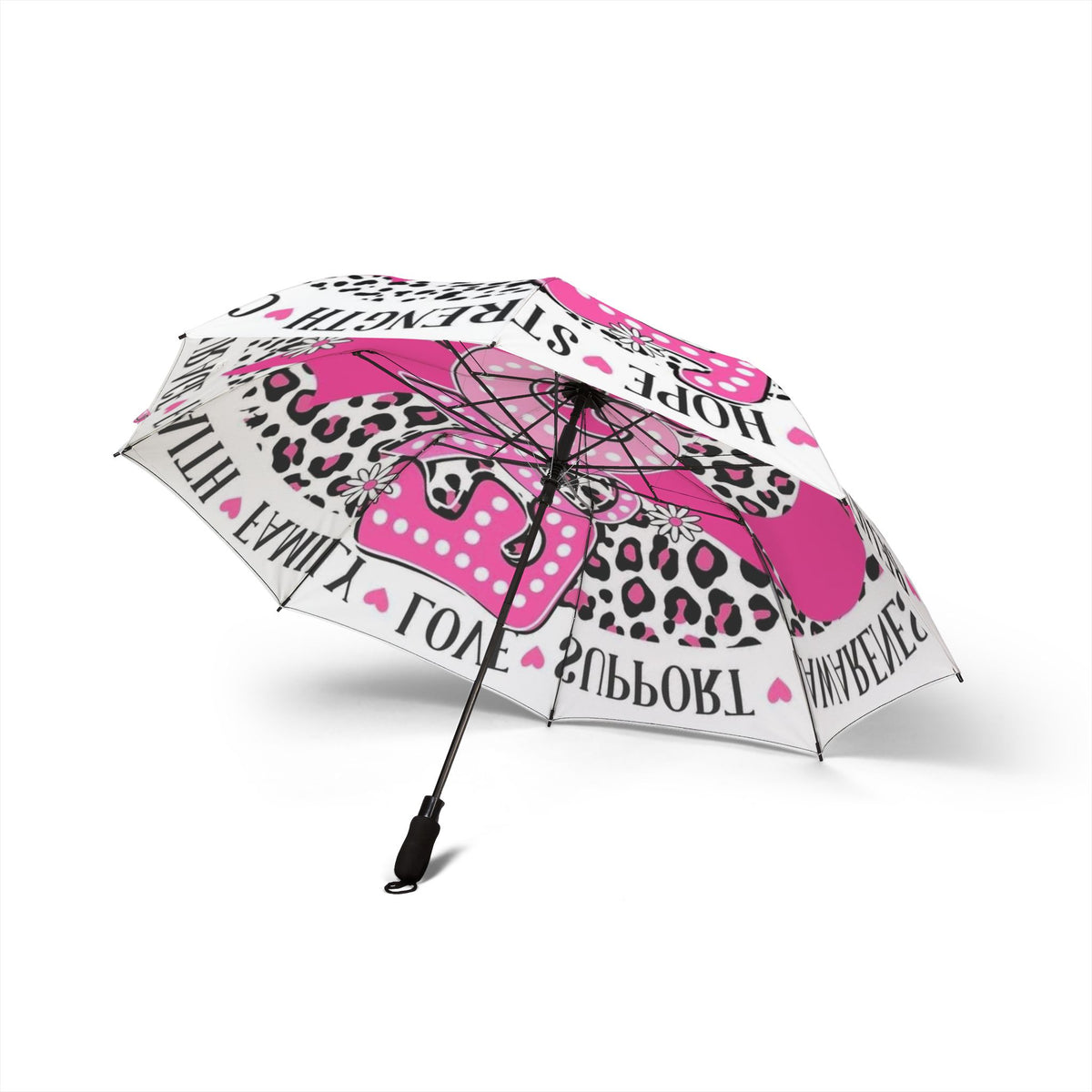 Pink Breast Cancer Awareness Umbrella — Hope, Strength & Support Foldable Umbrella