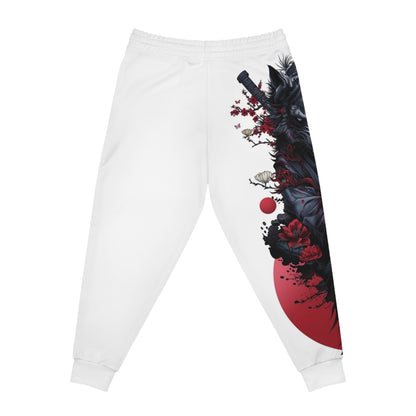Samurai Floral Joggers — Japanese Sword AOP Athletic Pants