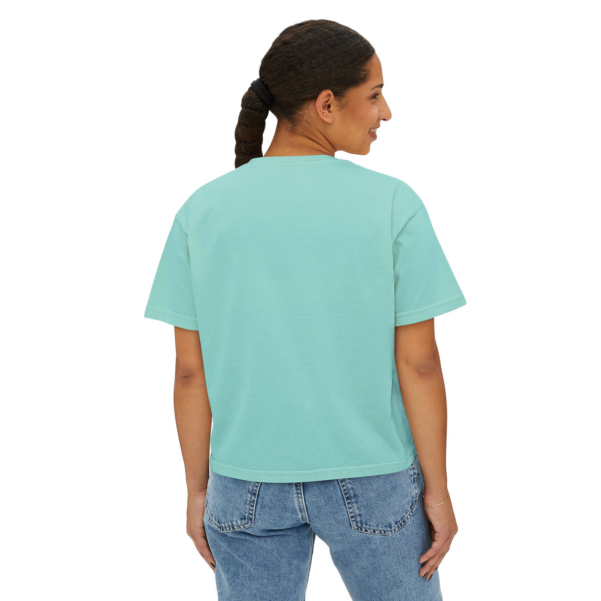 Boxy Tee — "My God Is Bigger Than Cancer" Pink Ribbon Breast Cancer Awareness Shirt